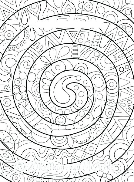 442x600 Abstract Coloring Page Abstract Color Pages Groovy Abstract