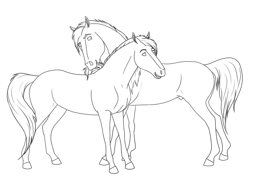 Spirit And Rain Horse Coloring Pages 835x617 Spirit And Rain Horse Coloring Pages