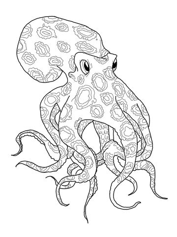 360x480 Pretty Sure The Octopus Is My Spirit Animal! Drawingcoloring