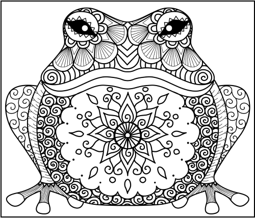 500x428 Animal Zentangle Coloring Pages Little Pagan Acorns