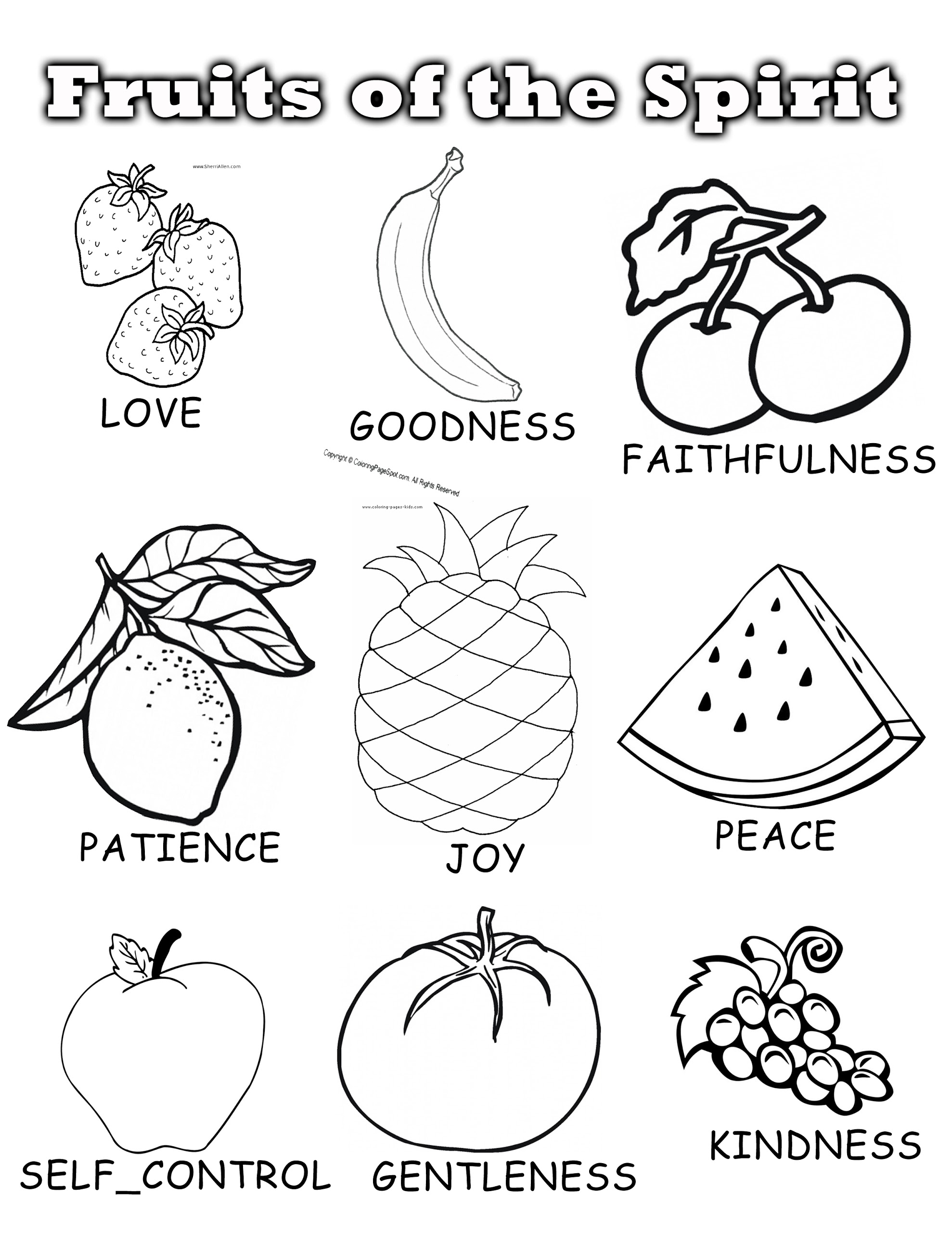 Fruits Of The Spirit Coloring Pages 1978x2560 Fruits Of The Spirit Coloring Pages