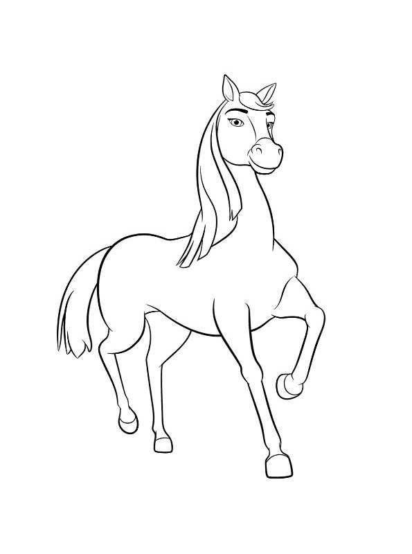 Kids N 16 Coloring Pages Of Spirit Riding Free 595x800 Kids N 16 Coloring Pages Of Spirit Riding Free
