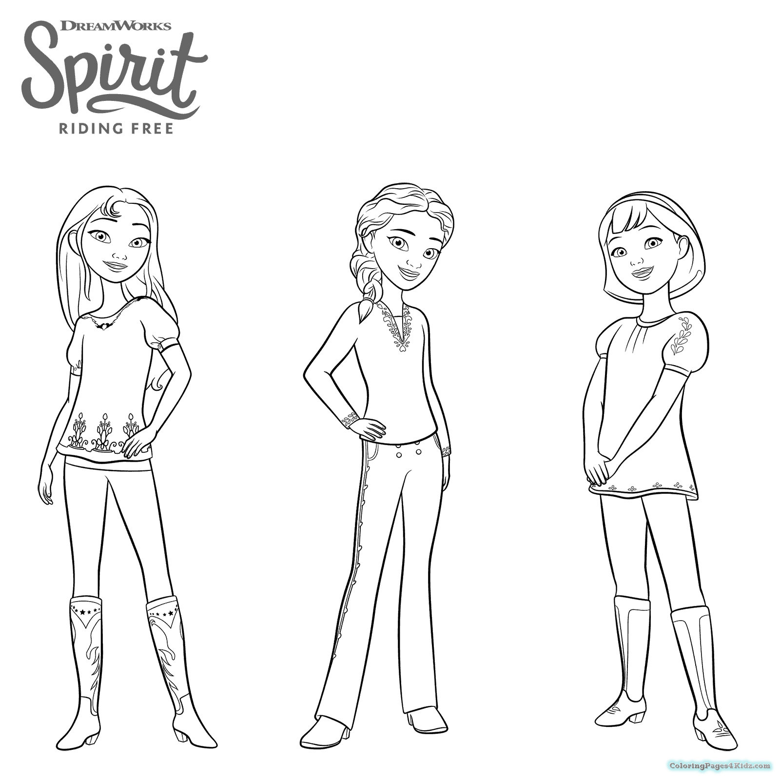 Spirit Riding Free Coloring Pages Coloring Pages For Kids 1600x1600 Spirit Riding Free Coloring Pages Coloring Pages For Kids