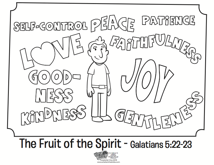 The Fruit Of The Spirit Coloring Page 751x577 The Fruit Of The Spirit Coloring Page
