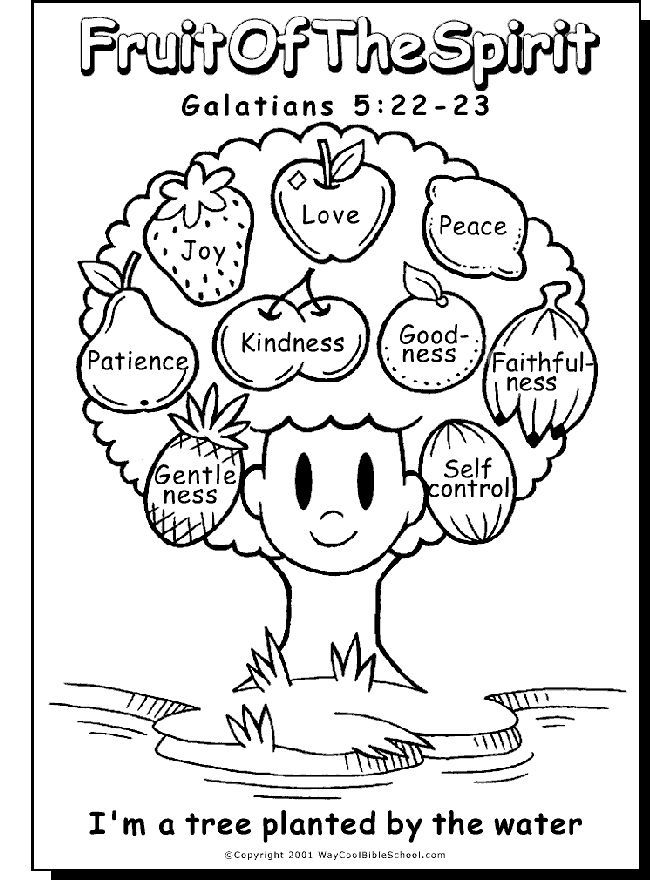 Fruit Of The Spirit Coloring Pages 5 650x880 Fruit Of The Spirit Coloring Pages 5