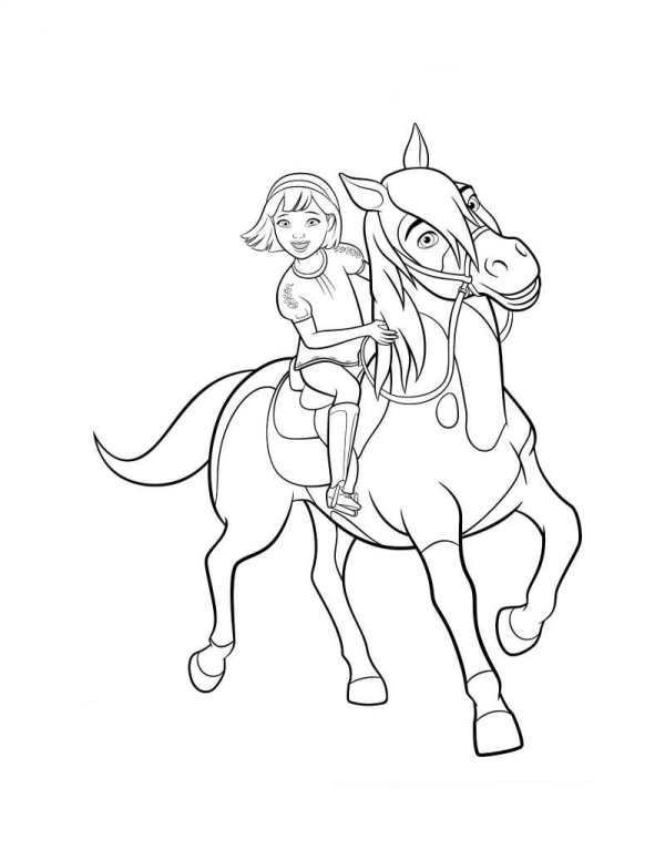 600x776 Kids N 16 Coloring Pages Of Spirit Riding Free