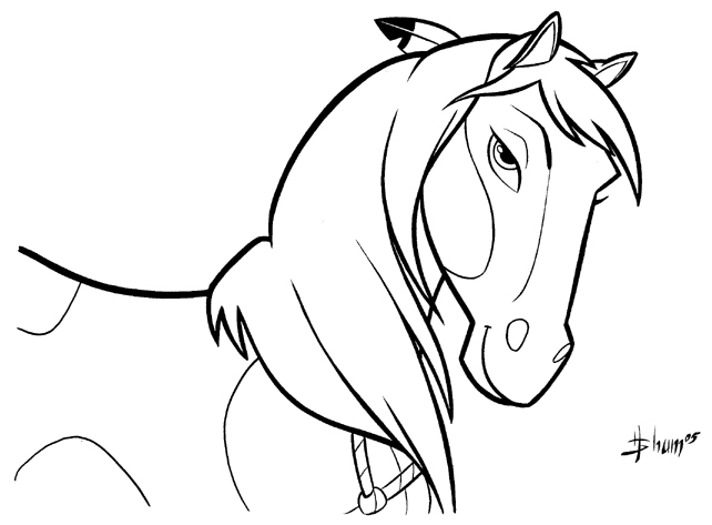 642x473 Spirit The Horse Coloring Pages