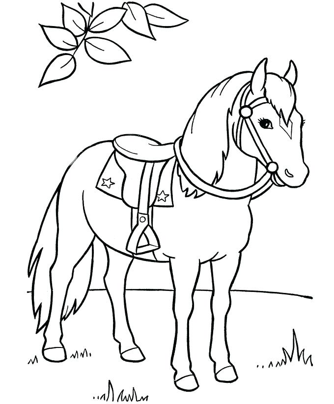 680x822 Horse Coloring Page Horse In The Stable Horses Coloring Page