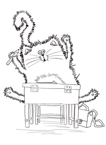 352x480 Splat The Cat Coloring Pages Splat The Cat Back To School Coloring