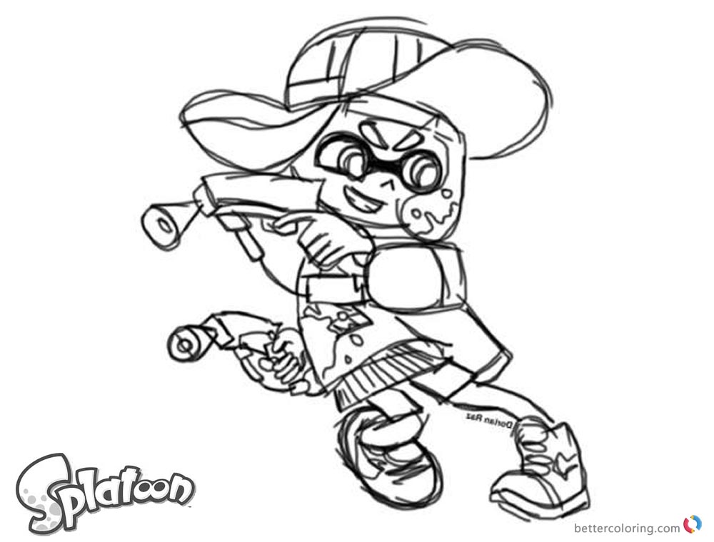 Coloring Pages Splatoon 8