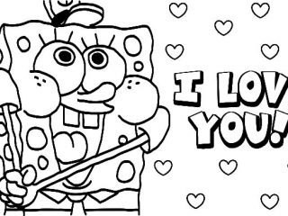 Spongebob Valentines Day Coloring Pages Spongebob Valentine I Love 320x240 Spongebob Valentines Day Coloring Pages Spongebob Valentine I Love