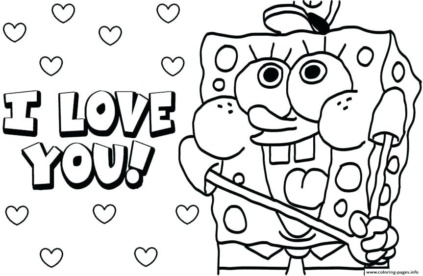 Spongebob Valentine Coloring Pages Christian Valentines Day 863x563 Spongebob Valentine Coloring Pages Christian Valentines Day