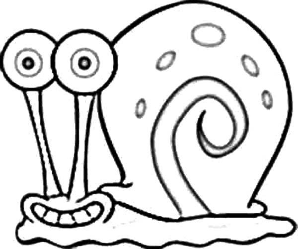 600x501 Spongebob And Gary Coloring Pages Free Printable Coloring Pages