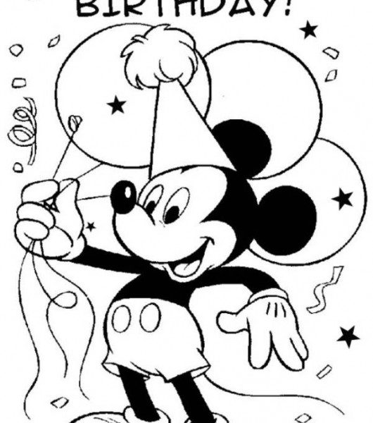 Birthday Colouring Pages Coloring Pages 530x600 Birthday Colouring Pages Coloring Pages