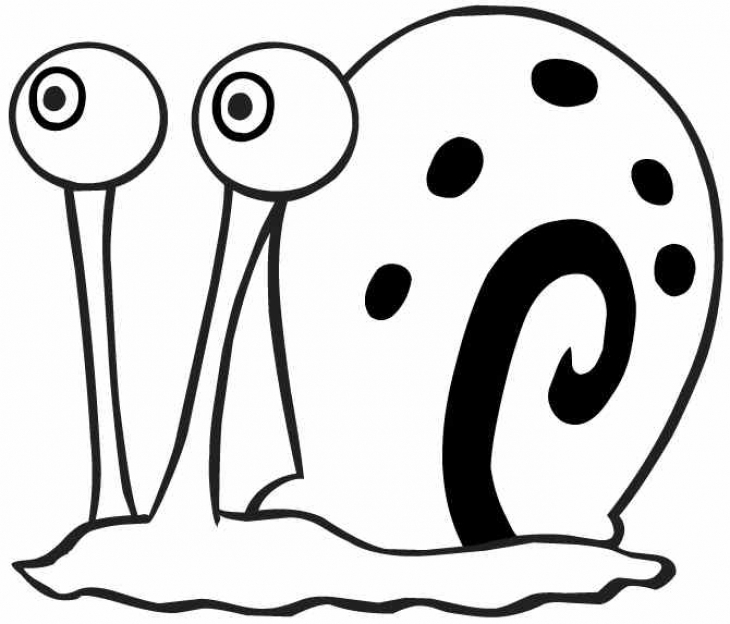 Spongebob Squarepants Coloring Pages Gary Snail 730x624 Spongebob Squarepants Coloring Pages Gary Snail
