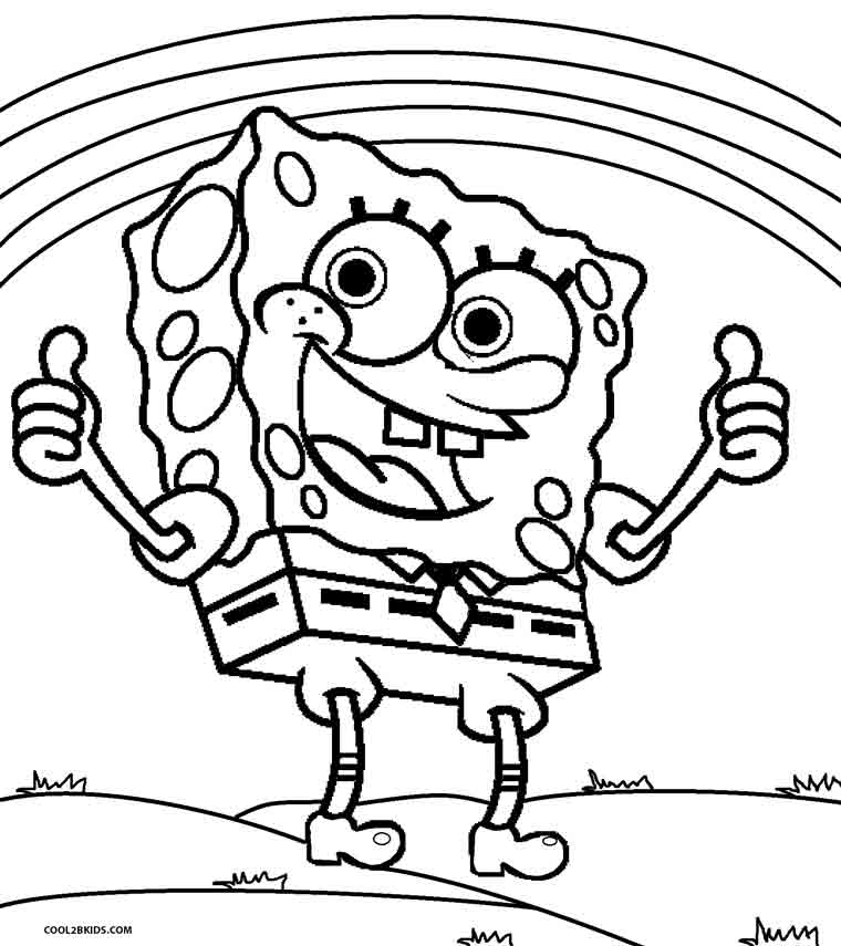 Printable Spongebob Coloring Pages For Kids Cool2bkids 760x855 Printable Spongebob Coloring Pages For Kids Cool2bkids
