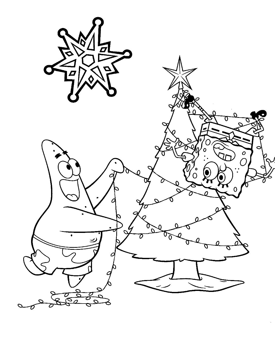 Spongebob Christmas Coloring Pages 1088x1403 Spongebob Christmas Coloring Pages