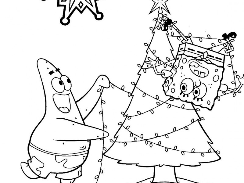 Spongebob Christmas Coloring Pages Spongebob Christmas Coloring 800x600 Spongebob Christmas Coloring Pages Spongebob Christmas Coloring
