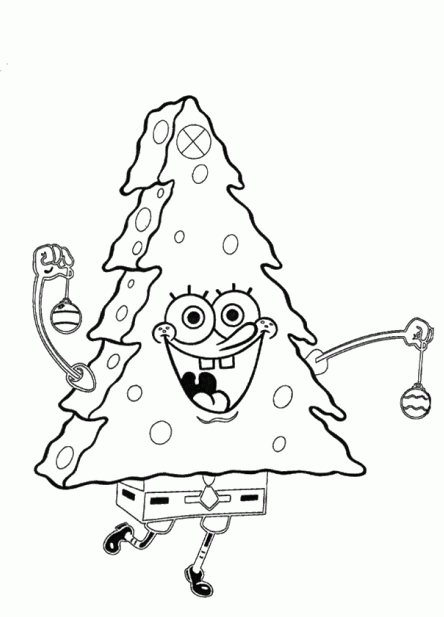 Spongebob Christmas Coloring Pages at GetColorings.com | Free printable ...