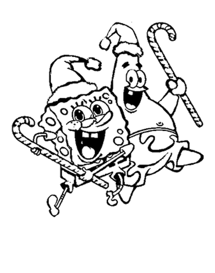 Spongebob Christmas Coloring Pages 728x922 Spongebob Christmas Coloring Pages