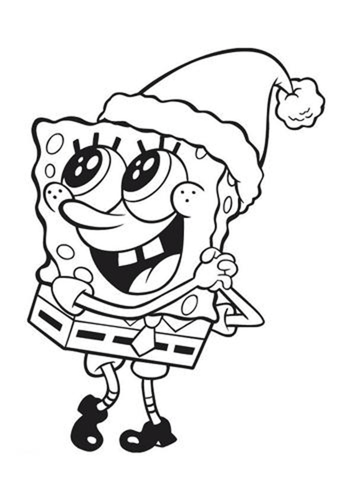 Spongebob Christmas Coloring Pages Sponge Bob Christmas Coloring 728x1031 Spongebob Christmas Coloring Pages Sponge Bob Christmas Coloring
