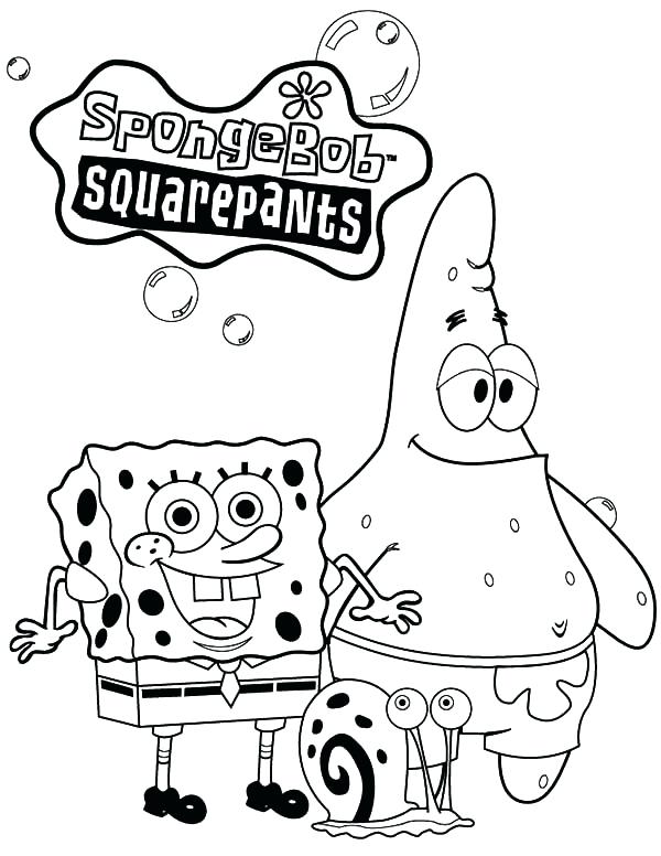600x776 Spongebob Coloring Page Jump Over The Snail Coloring Pages