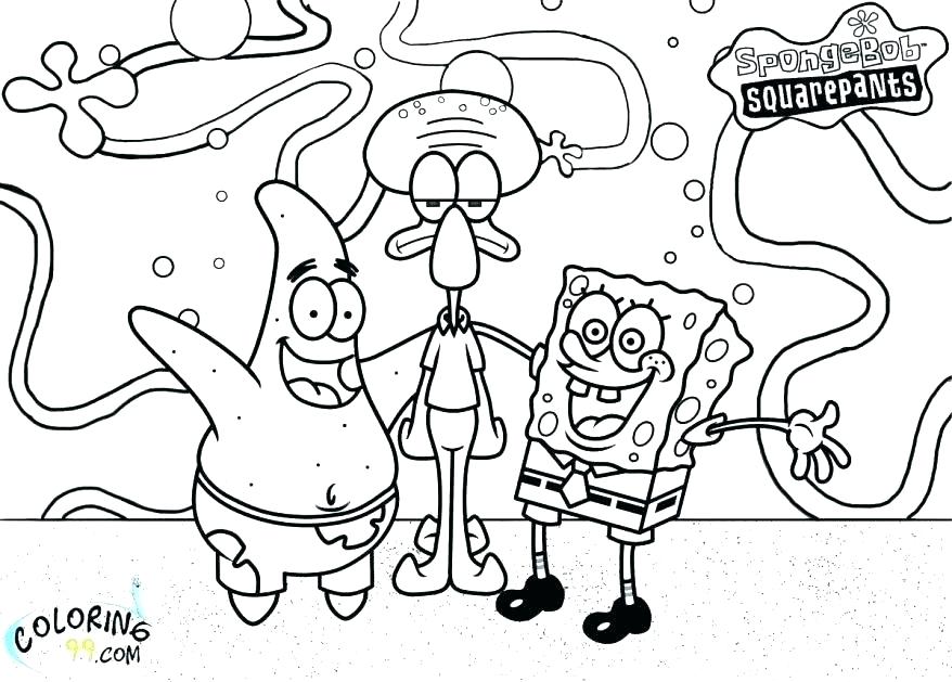 878x629 Spongebob Coloring Sheets Beautiful Coloring Pages To Print Given