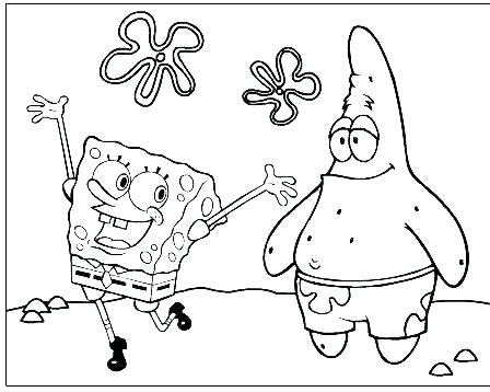 448x358 Spongebob Coloring Book Coloring Spongebob Coloring Pages Free