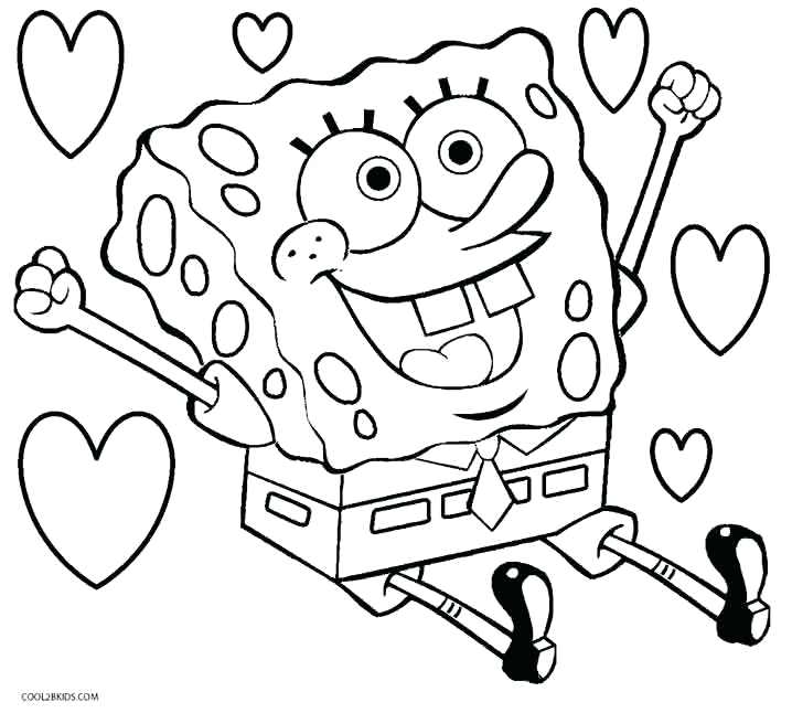 718x646 Free Printable Spongebob Coloring Pages Online Coloring Page High