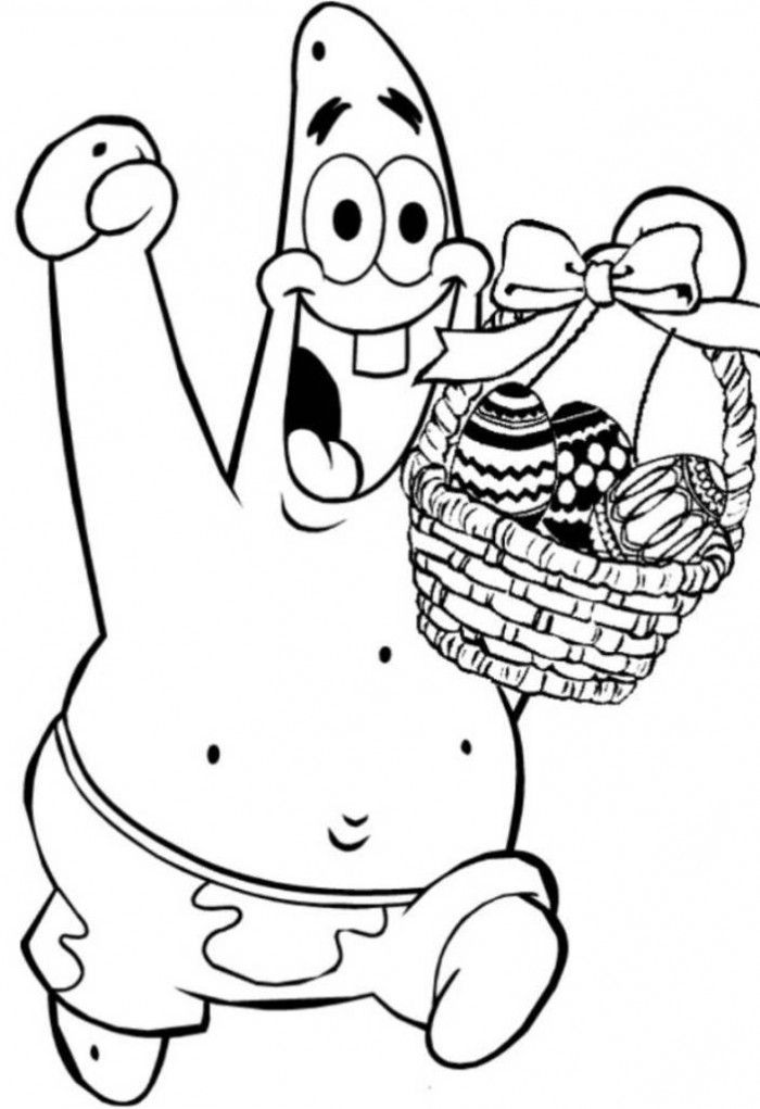 700x1021 Printable Spongebob Easter Coloring Pages Happy Easter 2018