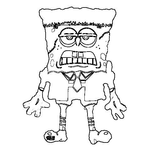 480x480 Spongebob Halloween Coloring Pages 17 Spongebob Halloween Coloring