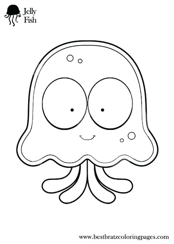 736x1030 Jellyfish Coloring Page Pin By On Preschool Coloring Sheets
