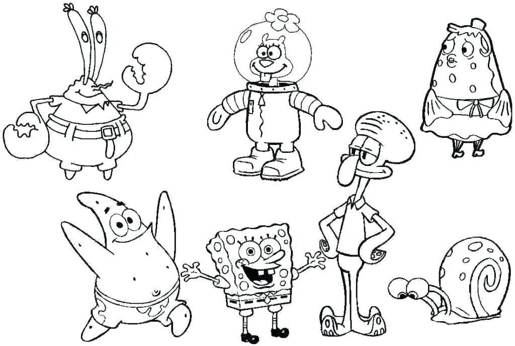 1024x688 Spongebob Squarepants And Patrick Star Coloring Pages Pictures