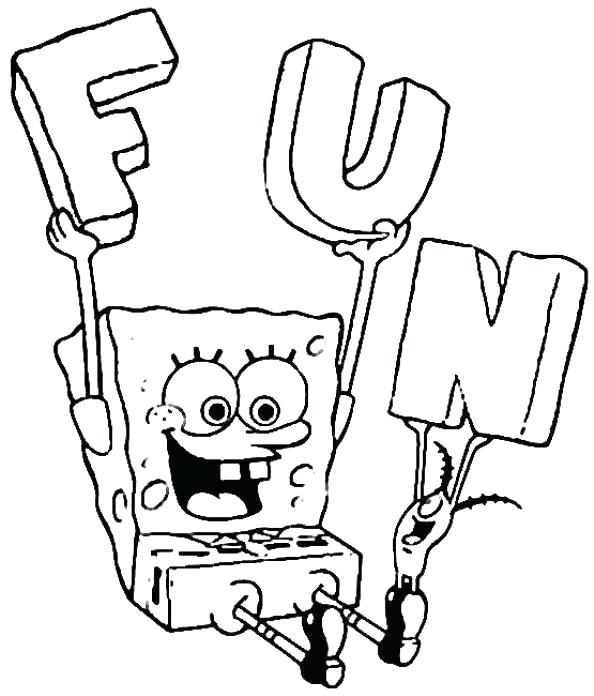 Printable Coloring Pages Spongebob Color Pages Free Printable 594x696 Printable Coloring Pages Spongebob Color Pages Free Printable