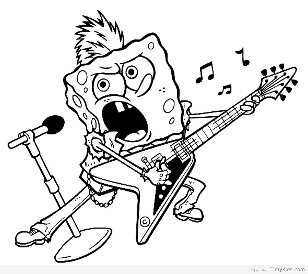 Spongebob Printable Coloring Pages Timykids 1000x888 Spongebob Printable Coloring Pages Timykids