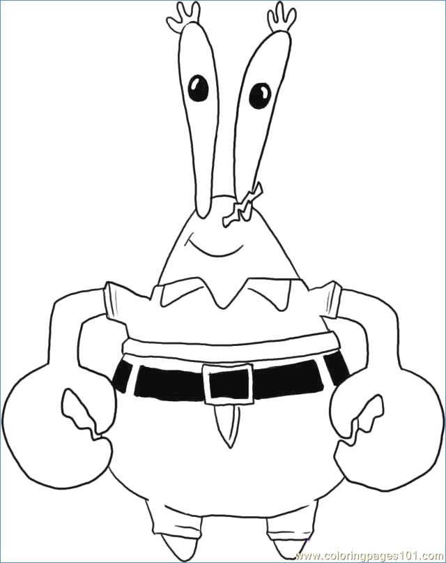 Mr Krabs Spongebob Squarepants Coloring Page 640x807 Mr Krabs Spongebob Squarepants Coloring Page
