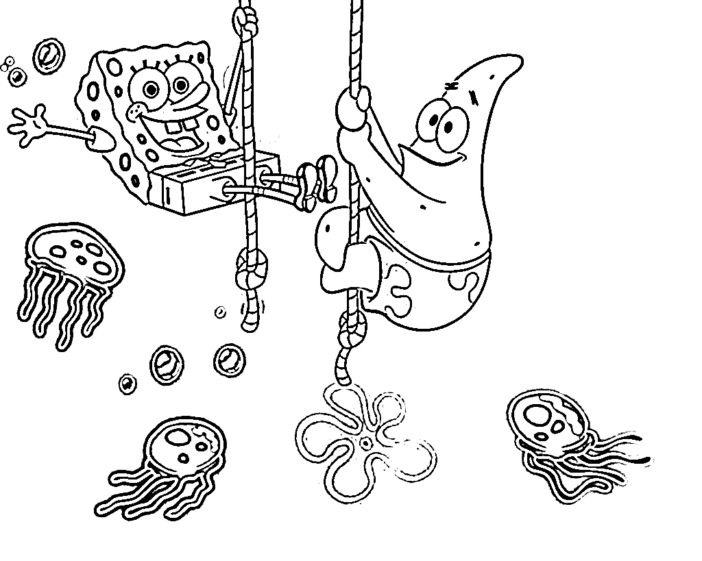 1024x819 Miracle Spongebob Squarepants Colouring Pages Free Printable