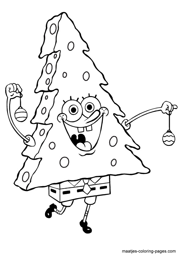595x842 Spongebob Christmas Coloring Pages 36 Spongebob Squarepants