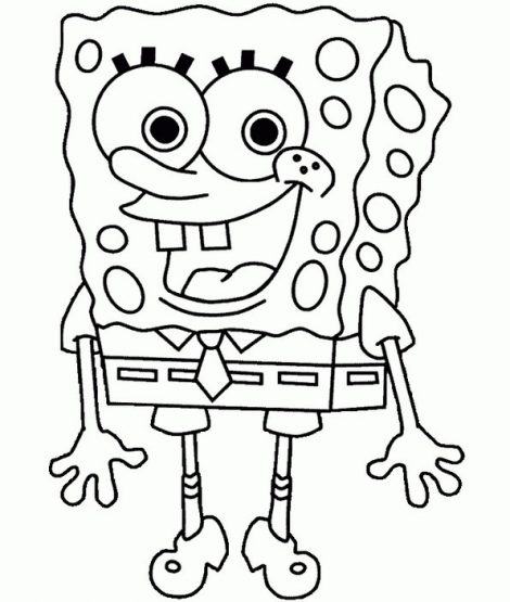 Spongebob Squarepants Coloring Pages Printable Coloringstar 470x555 Spongebob Squarepants Coloring Pages Printable Coloringstar