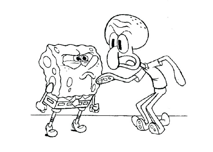 736x525 Spongebob Coloring Page And Coloring Page Spongebob Valentine