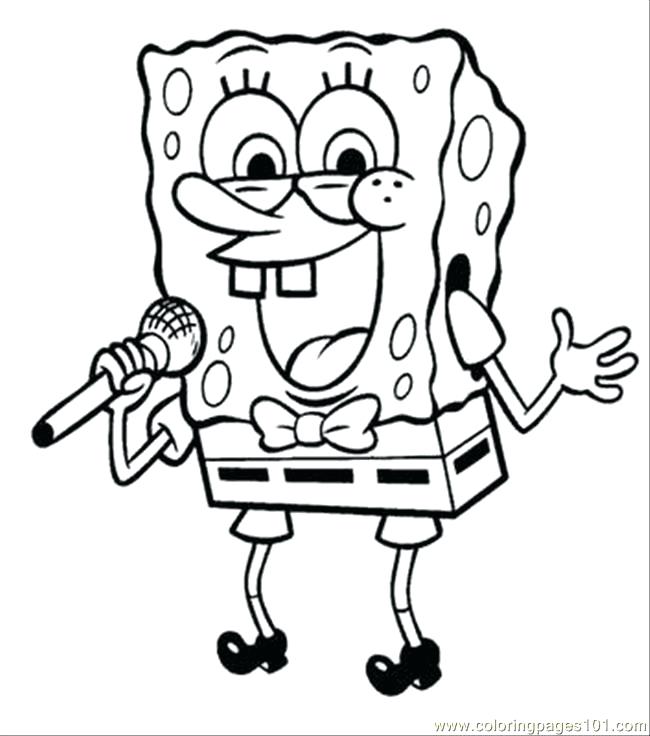 650x736 Coloring Pages 4 Cartoons Free Printable Spongebob Valentines