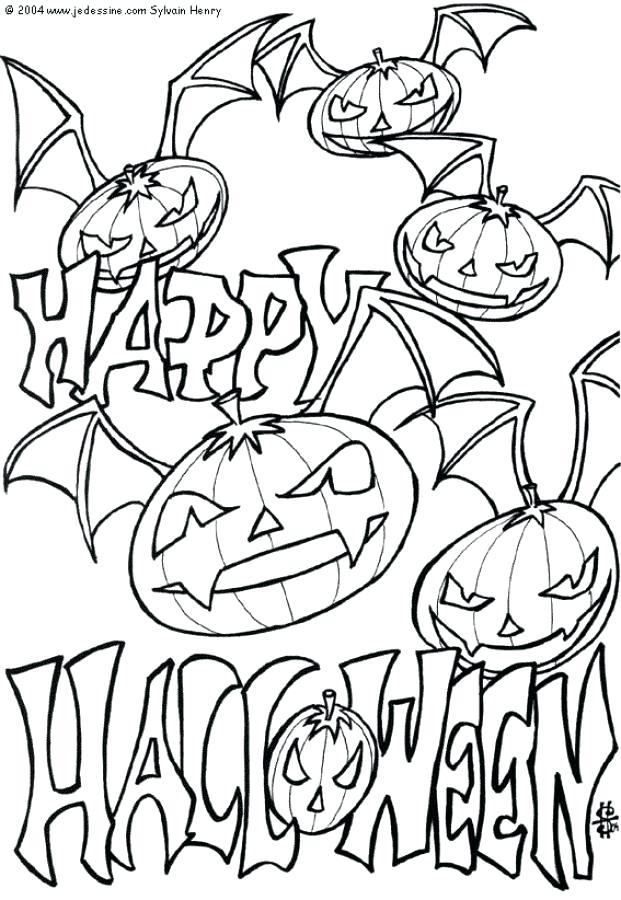 Spooky Castle Coloring Pages