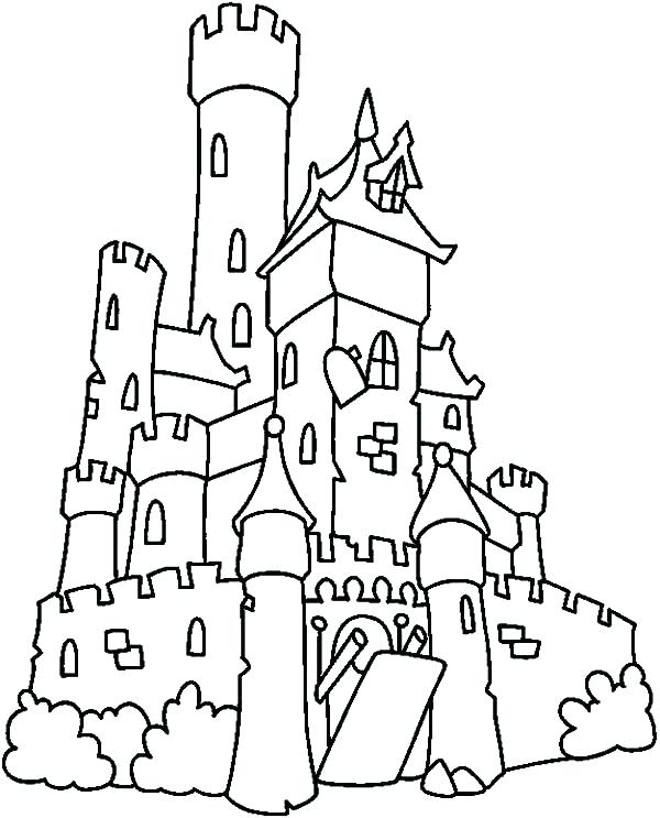 Spooky Castle Coloring Pages at GetColorings.com | Free printable ...