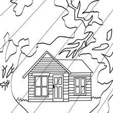 220x220 Haunted Houses Coloring Pages