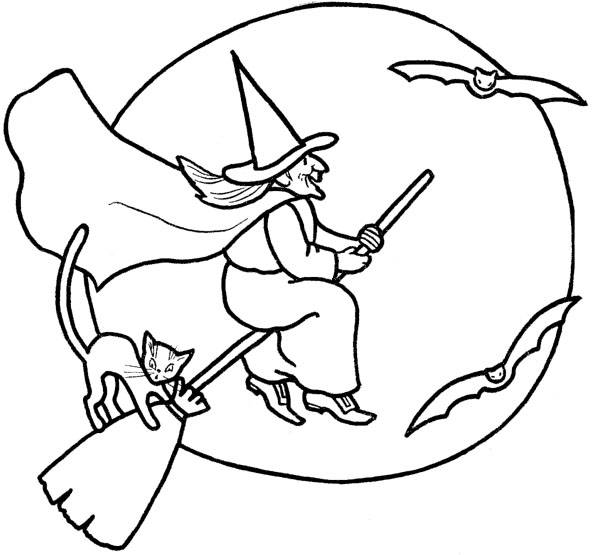 600x555 Free Printable Halloween Coloring Pages For Kids