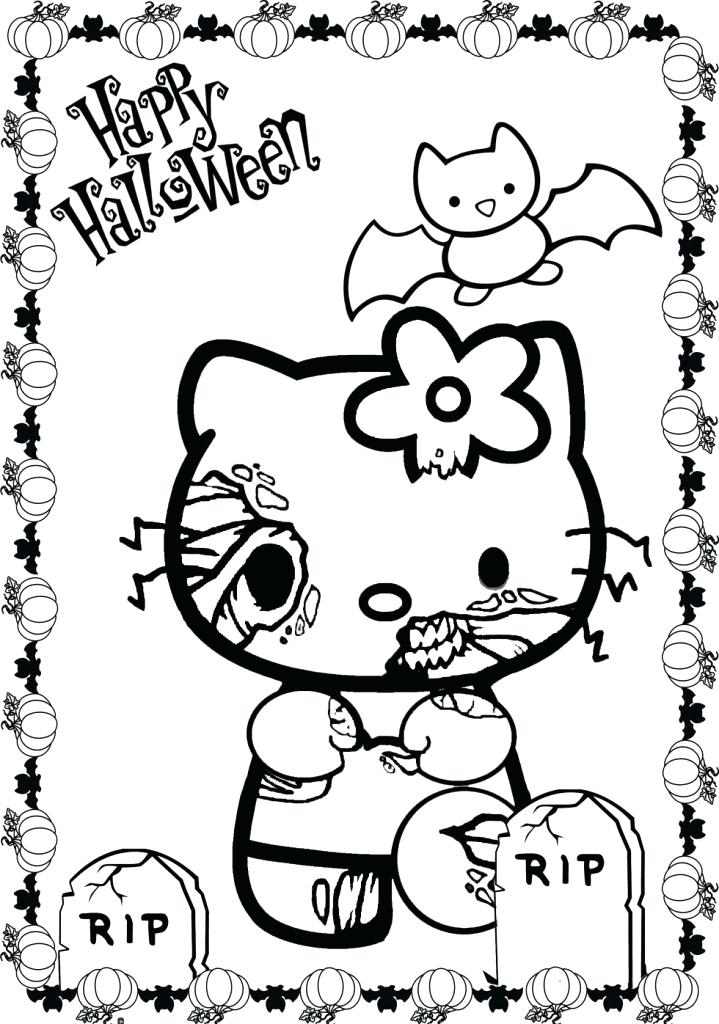 Scary Halloween Coloring Pages 719x1024 Scary Halloween Coloring Pages