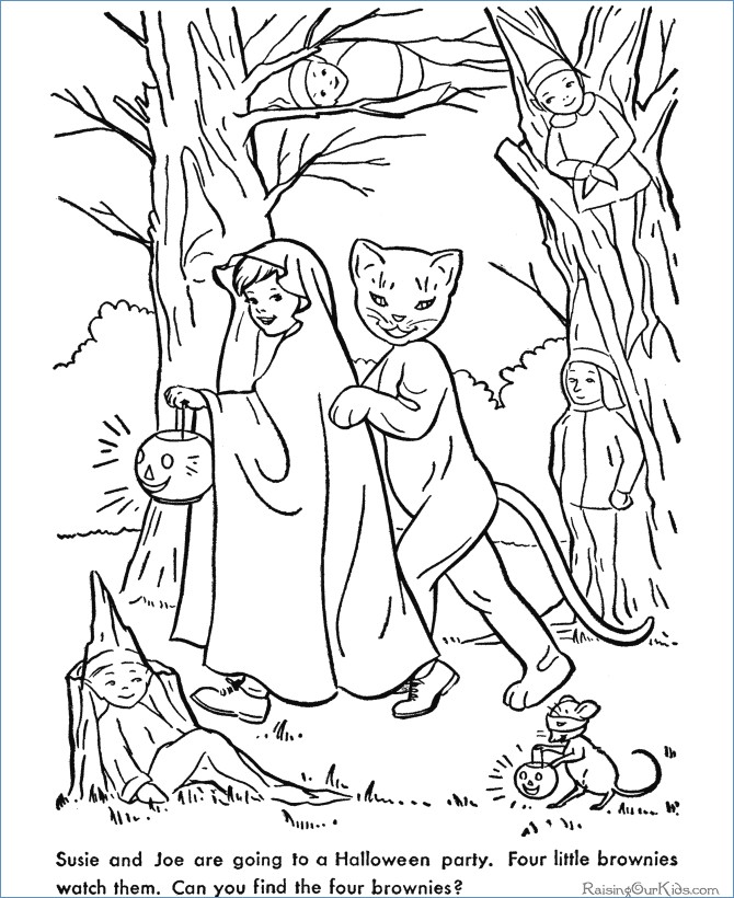 Scary Halloween Coloring Page For Kids 670x820 Scary Halloween Coloring Page For Kids
