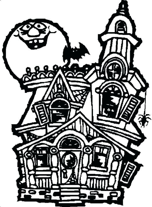 Haunted Mansion Coloring Pages Haunted House Coloring Pages Images 600x818 Haunted Mansion Coloring Pages Haunted House Coloring Pages Images