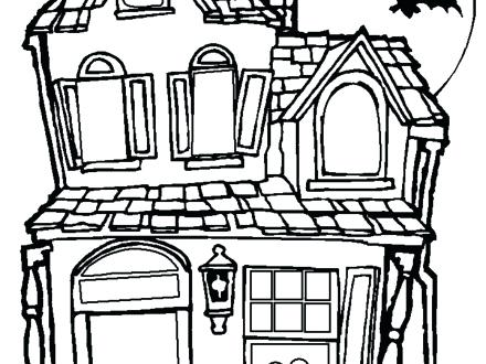 Haunted House Coloring Page Color The Haunted House Coloring Page 440x330 Haunted House Coloring Page Color The Haunted House Coloring Page