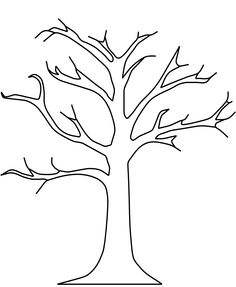 236x287 Bare Tree Coloring Page Worksheets, Craft And Stenciling